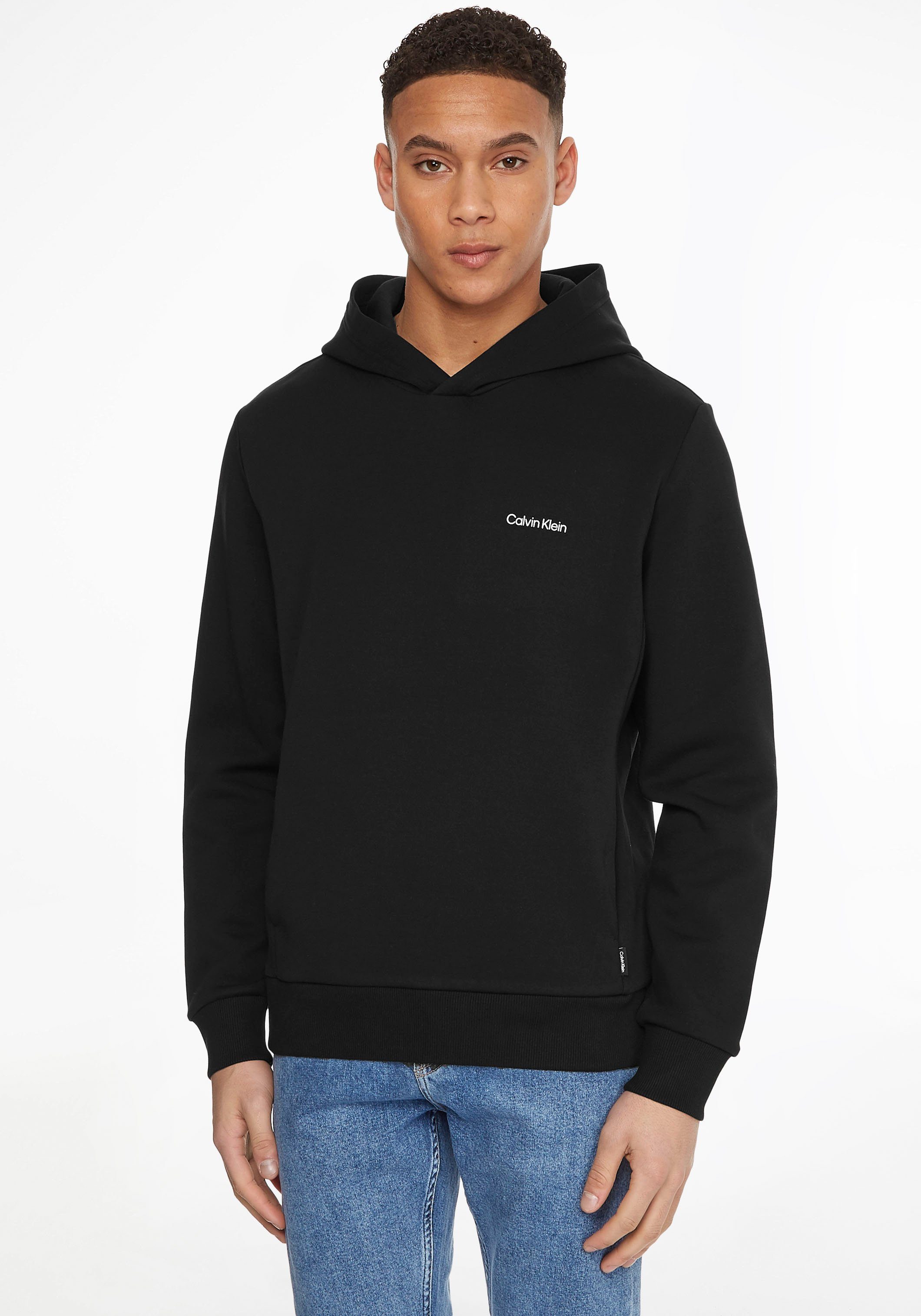 Calvin Klein Kapuzensweatshirt MICRO LOGO HOODIE schwarz