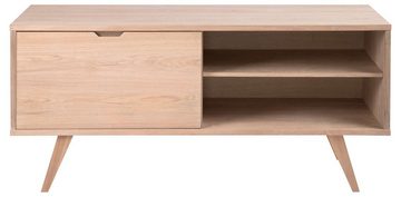 ACTONA GROUP Anrichte A-Line, Sideboard, weiß pigmentierte Eiche, 1 Tür, 4 Schubladen, Breite 160 cm