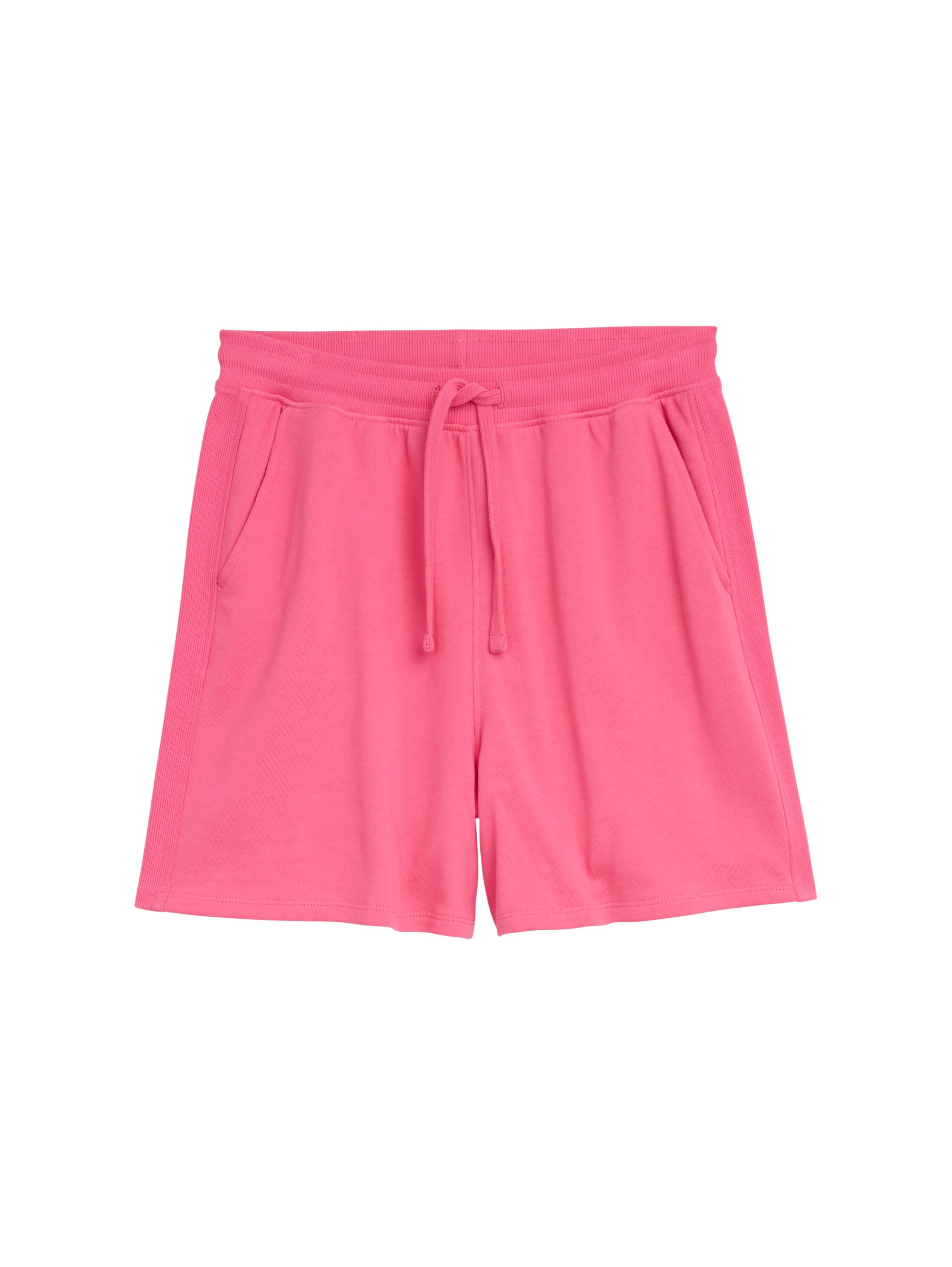 TOM TAILOR Denim Bermudas W rosa,Casual,Baumwolle,Unifarben,Relaxed Fit,Mittel