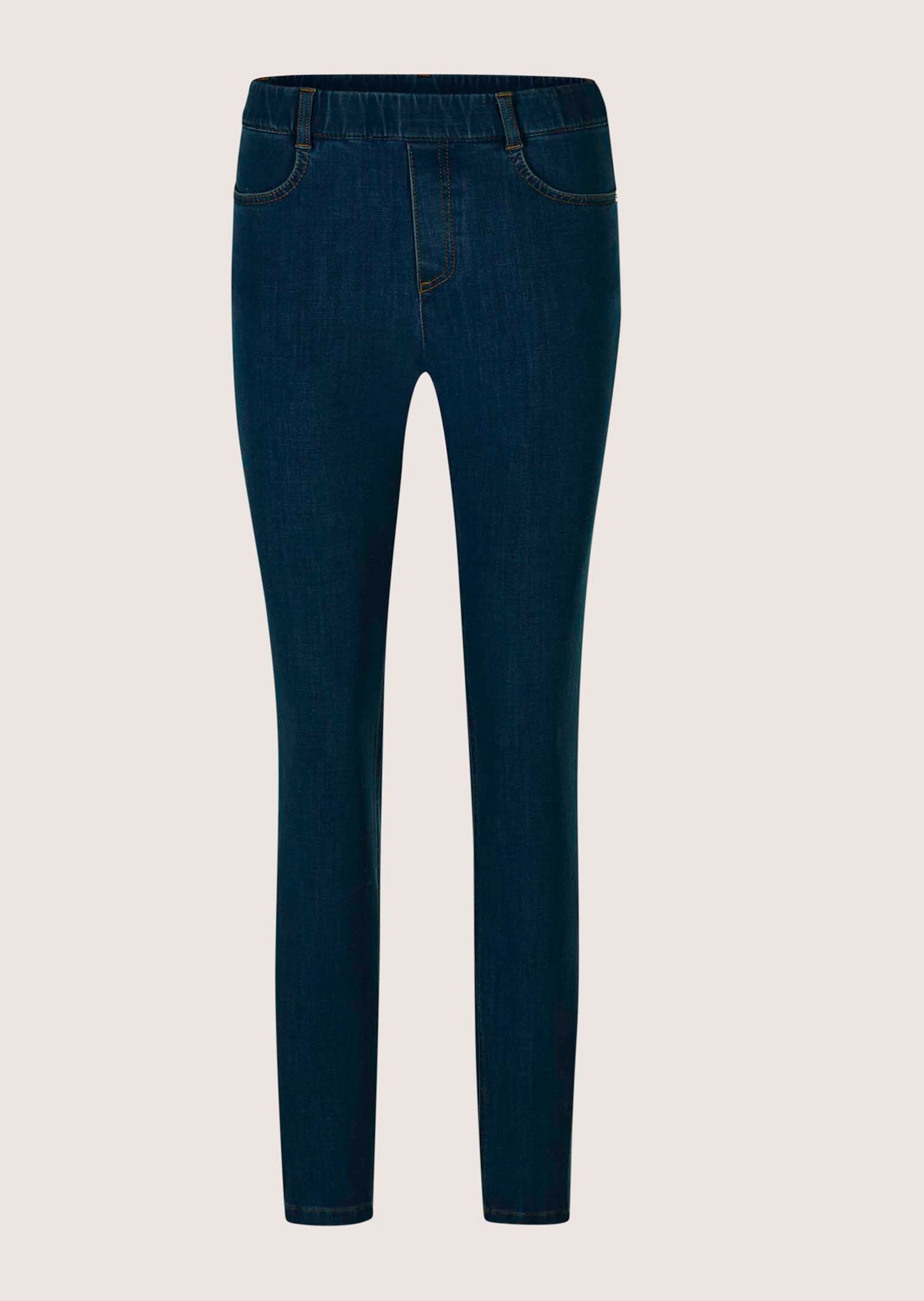 Gerade Jeans Denim-Leggings mit Schlupfbund