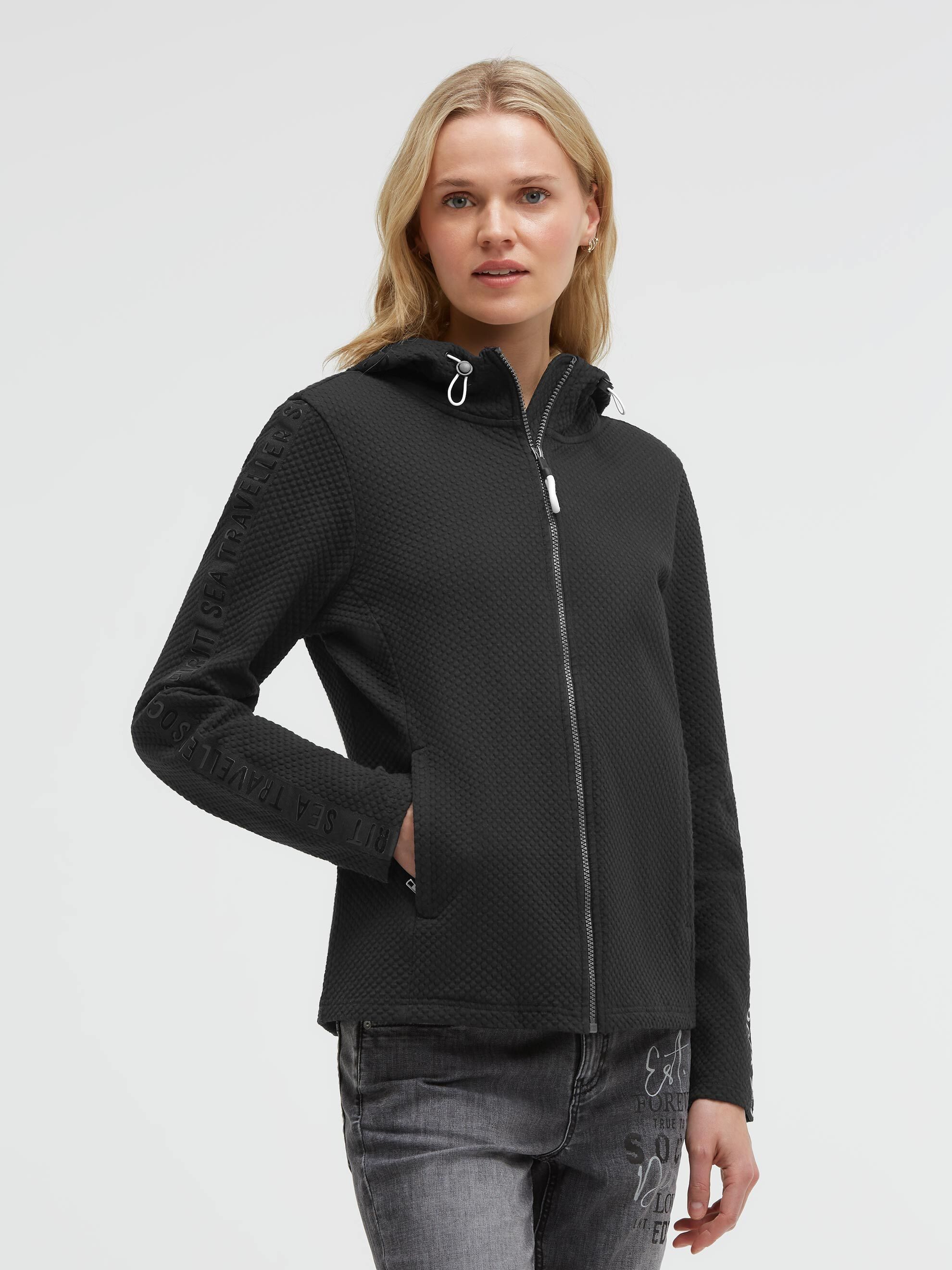 SOCCX Kapuzensweatjacke mit verstellbarer Kapuze