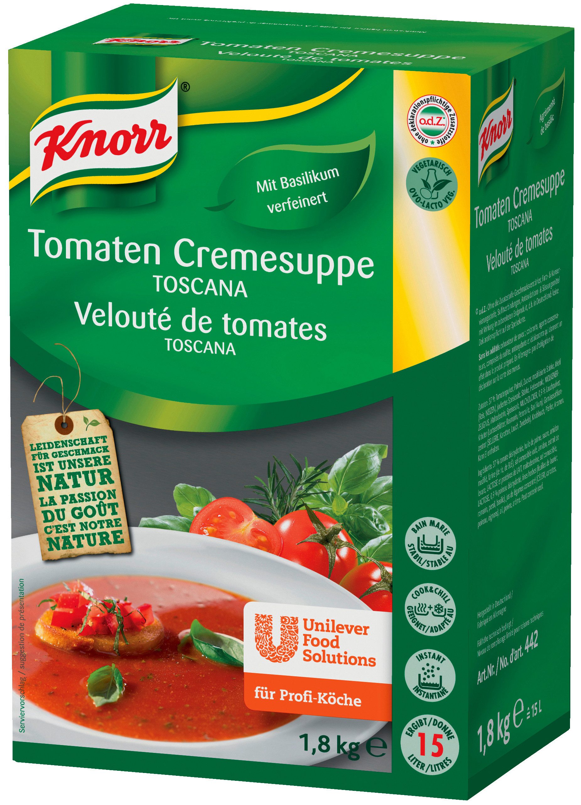 Knorr Fertiggericht, Knorr Tomaten Cremesuppe Toscana