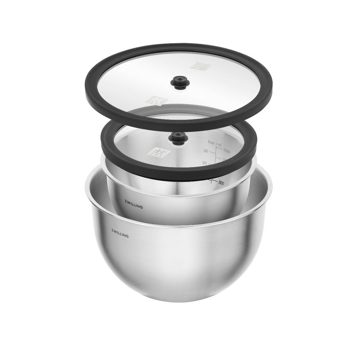 Zwilling Schüssel Fresh & Save, Edelstahl, (4-tlg), 4-tlg.