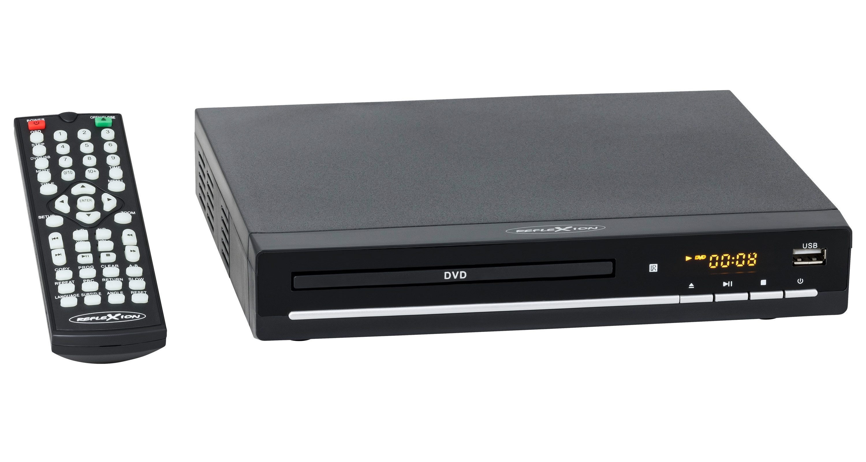Reflexion DVD426 DVD/CD-Player mit Außendisplay DVD-Player (Full HD, Außendisplay, HDMI, Fernbedienung und CD-Kopierfunktion auf USB)