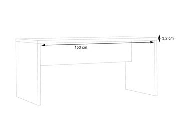 99rooms Kinderschreibtisch Duero (Arbeitstisch, Schreibtisch), Modern, aus Holzwerkstoff, rechteckig