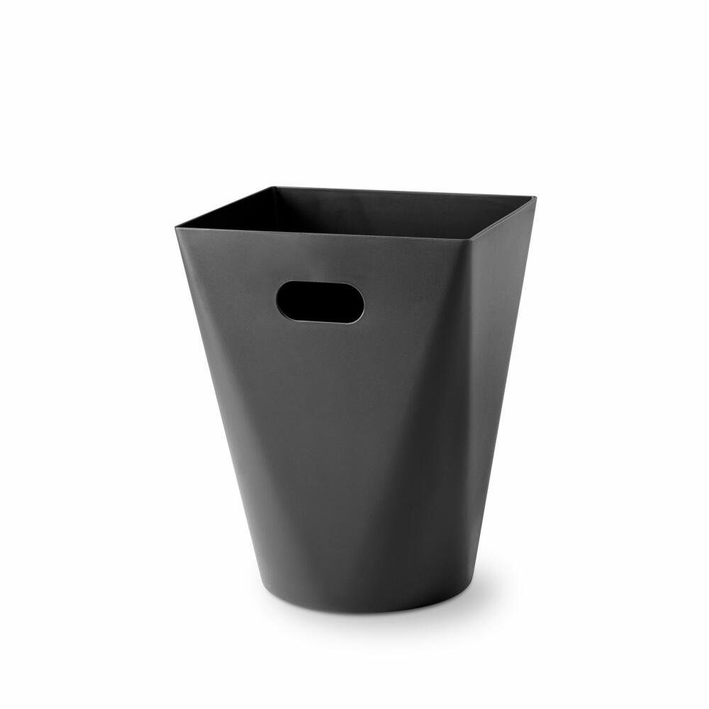 Authentics Papierkorb Midi Square Schwarz Matt