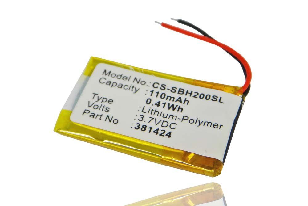 passend für Sony SBH-20 (110 mAh, 3,7 V, Li-Polymer) Akku