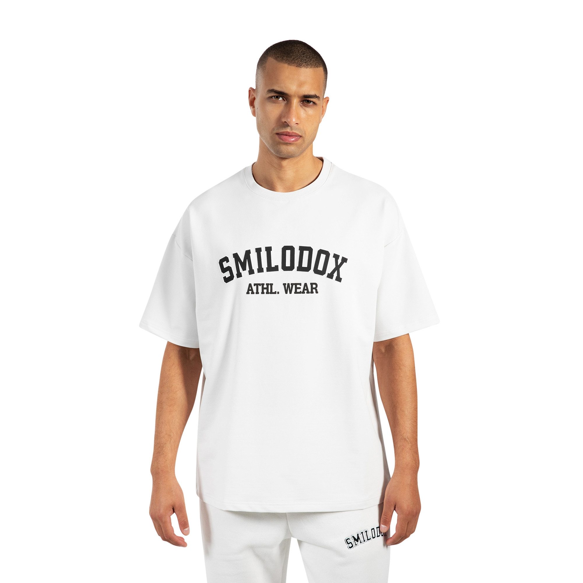 Smilodox T-Shirt Kayson, Locker geschnittenes Oversize Shirt mit Retro Fron günstig online kaufen