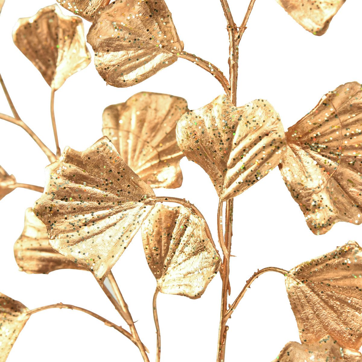 Winterliche Kunstpflanze Gingko Zweig Deko Kunstpflanze günstig online kaufen