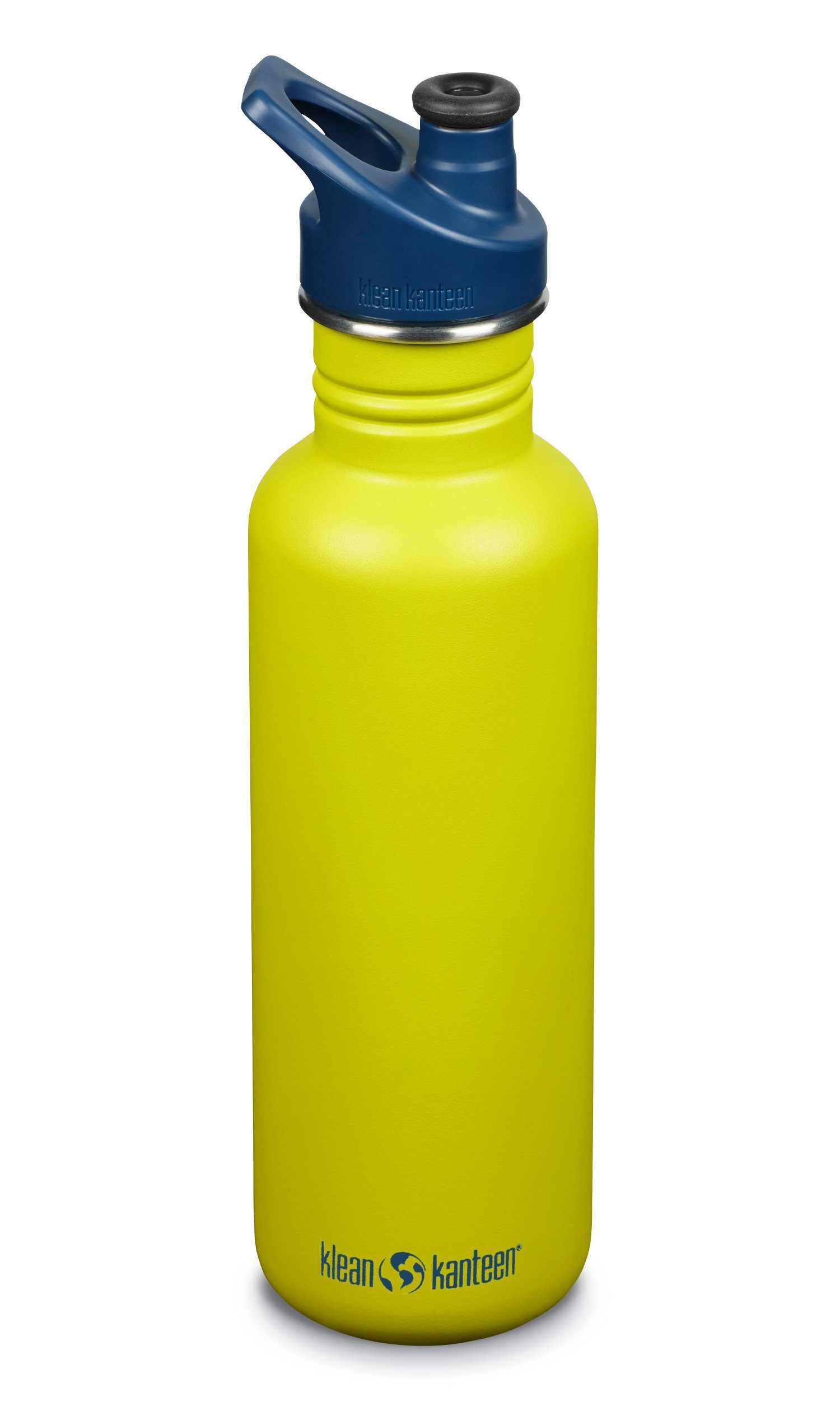 Klean Kanteen Trinkflasche, Klean Kanteen Edelstahl Trinkflasche 800ml - Green Apple mit Sport Cap