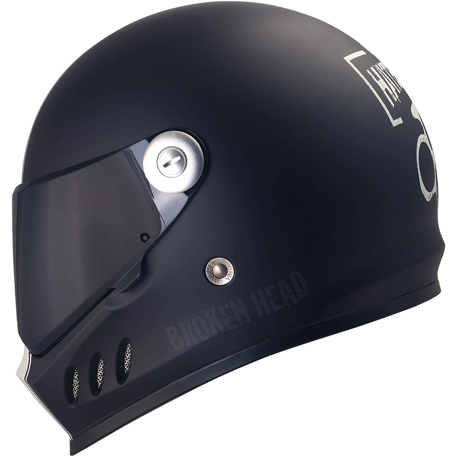 Motorradhelm Hated & Proud inkl. schwarzem Visier