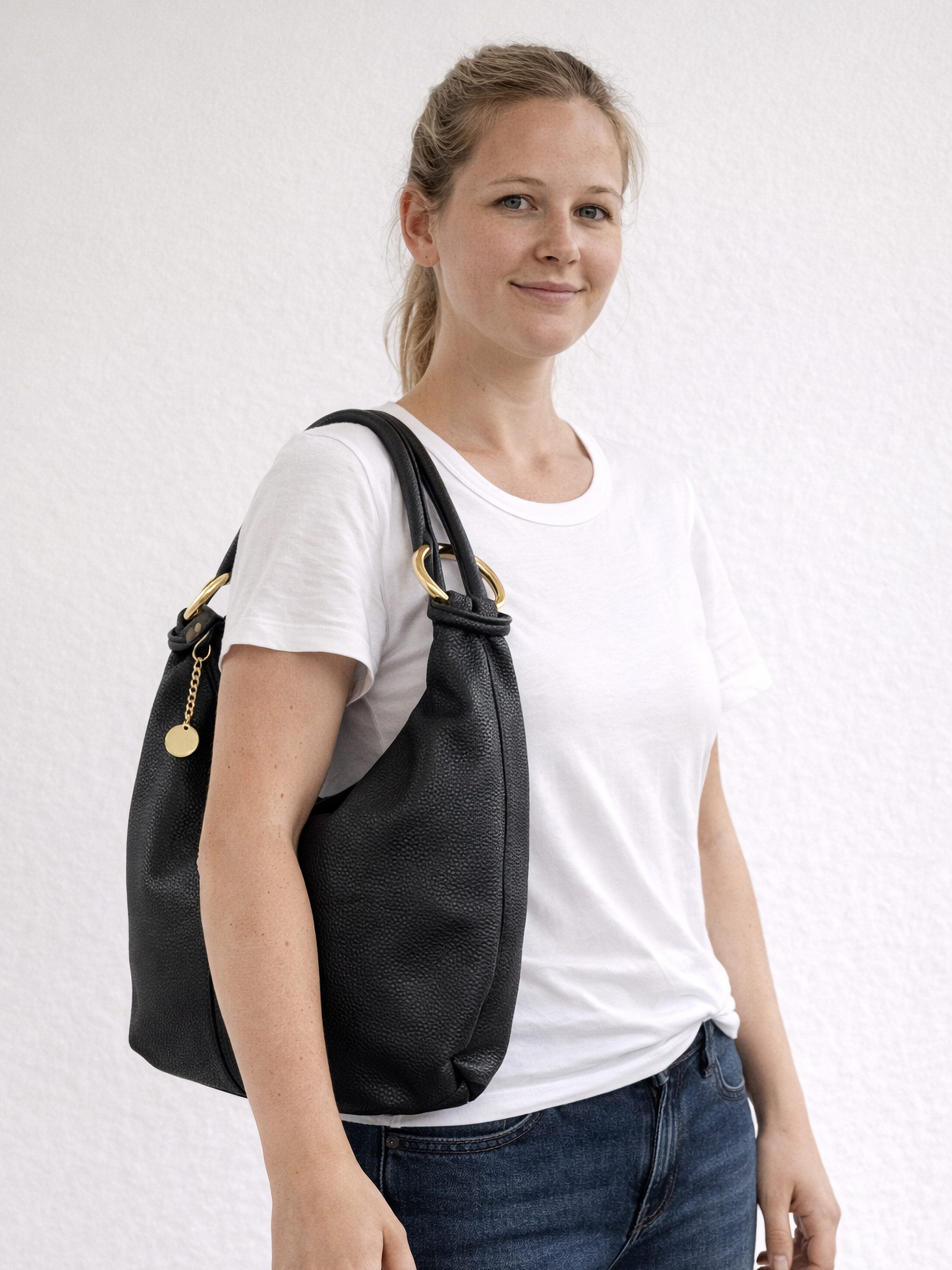 COLLEZIONE ALESSANDRO Schultertasche Bella, aus Leder, Made in Italy
