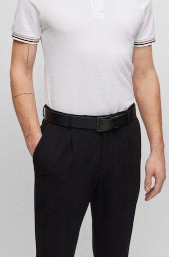 BOSS Ledergürtel Connio minimalistisch, Matte-Schliesse und Boss-Prägung au günstig online kaufen