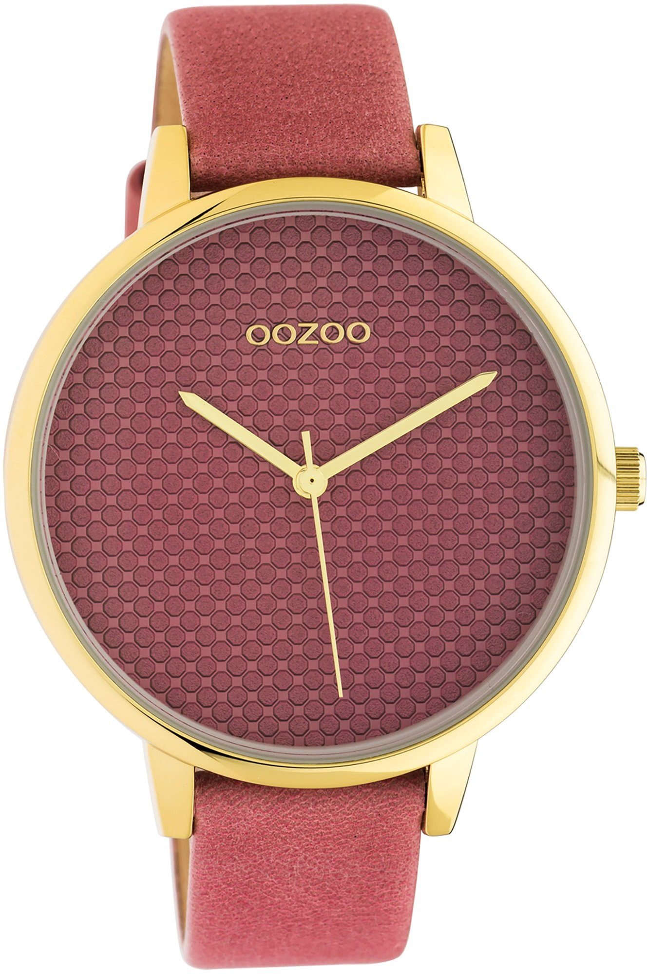 Quarzuhr Oozoo Damen Armbanduhr rosa Analog C10591