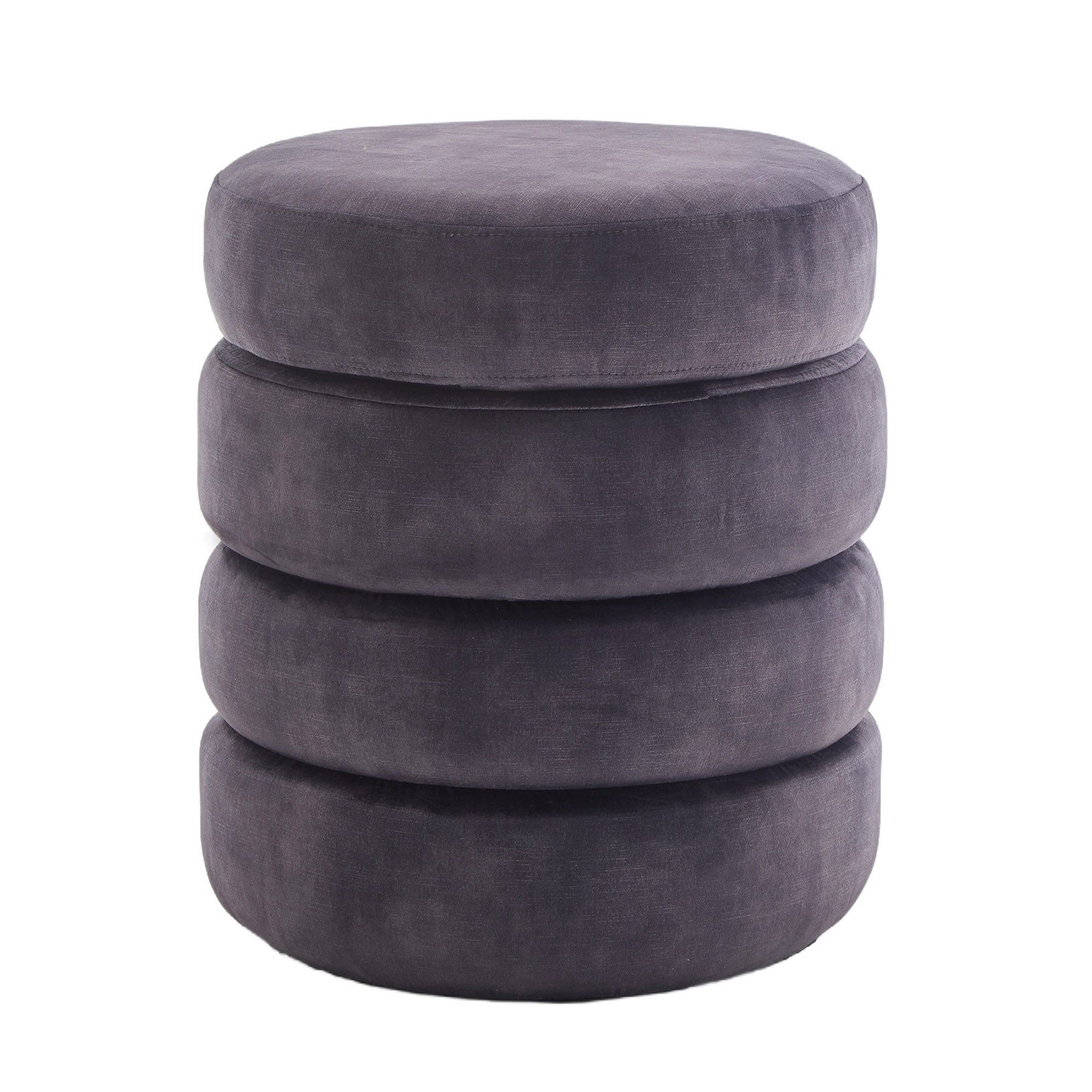 riess-ambiente Polsterhocker VOGUE 50cm grau - günstig online kaufen
