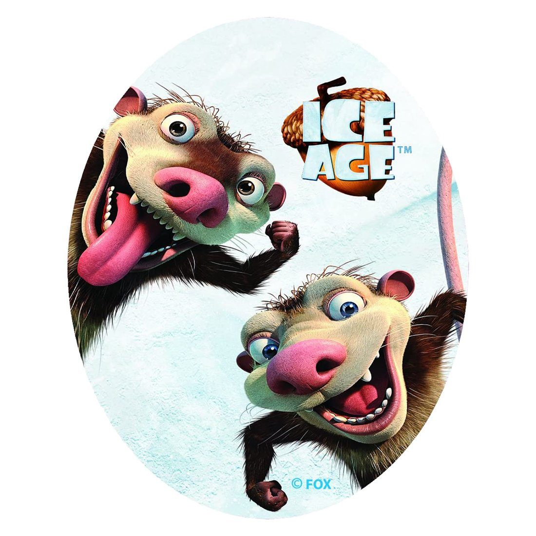 KLEIBER Пластырь Bügelbild, Aufbügler, Applikationen, Patches, Flicken, zum aufbügeln, Polyester, Ice Age Spaced out - Größe: 10 x 8 cm