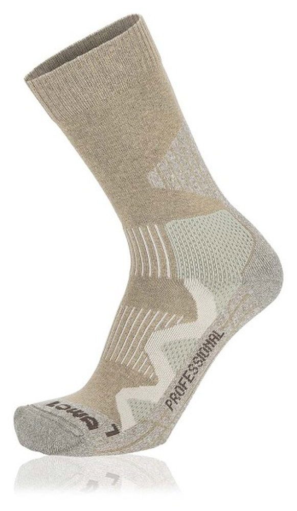 Lowa Wandersocken Crew 3-Season Pro (Baumwolle, hoher Tragekomfort) desert beige