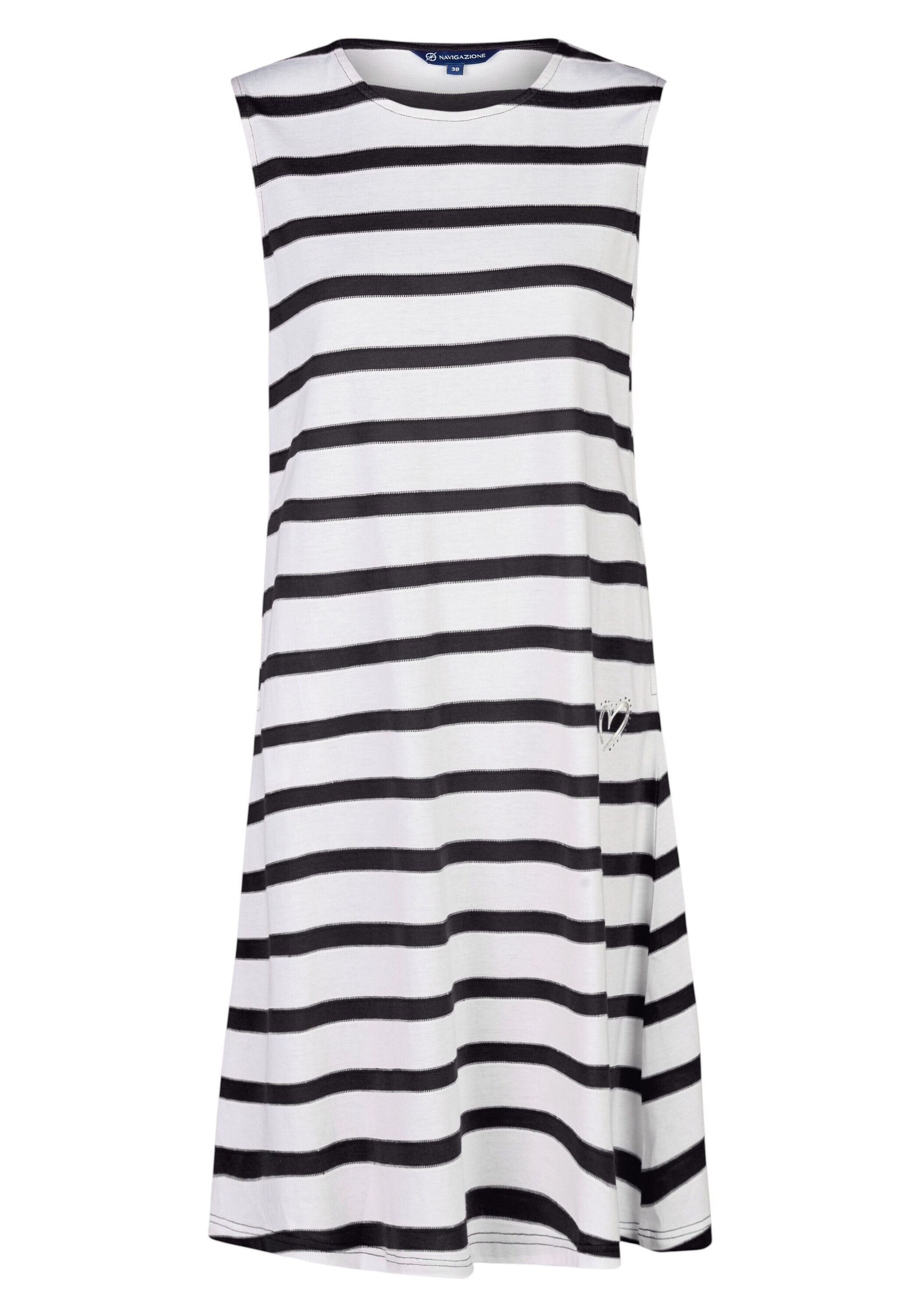 NAVIGAZIONE Shirtkleid (1-tlg) Streifenmuster