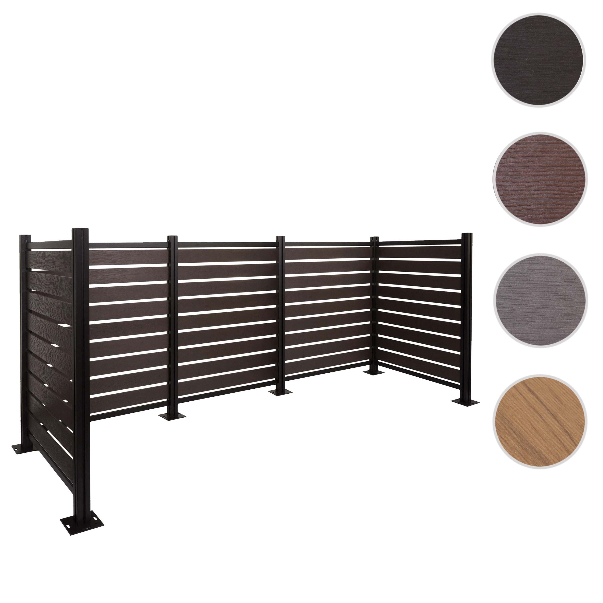 MCW Mülltonnenbox MCW-K57-4 (5 St), Beliebig erweiterbar, Einfache Montage (Stecksystem)
