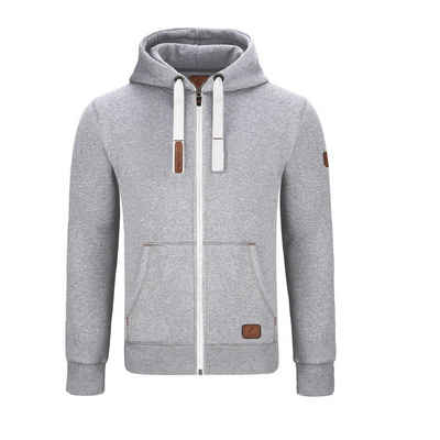 GYMAMBA Sweatjacke Herren leather edition (1-tlg) mit Kapuze