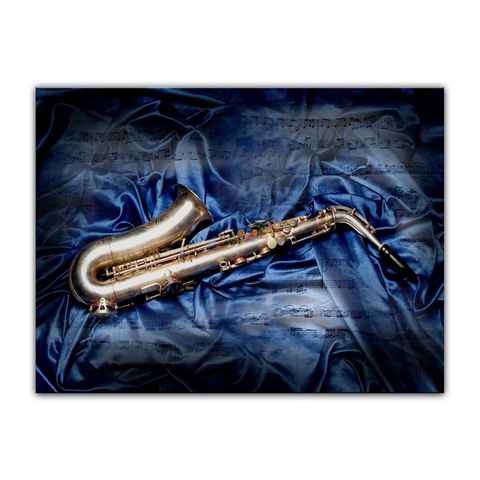 Bilderdepot24 Leinwandbild Saxophon, Musikinstrumente