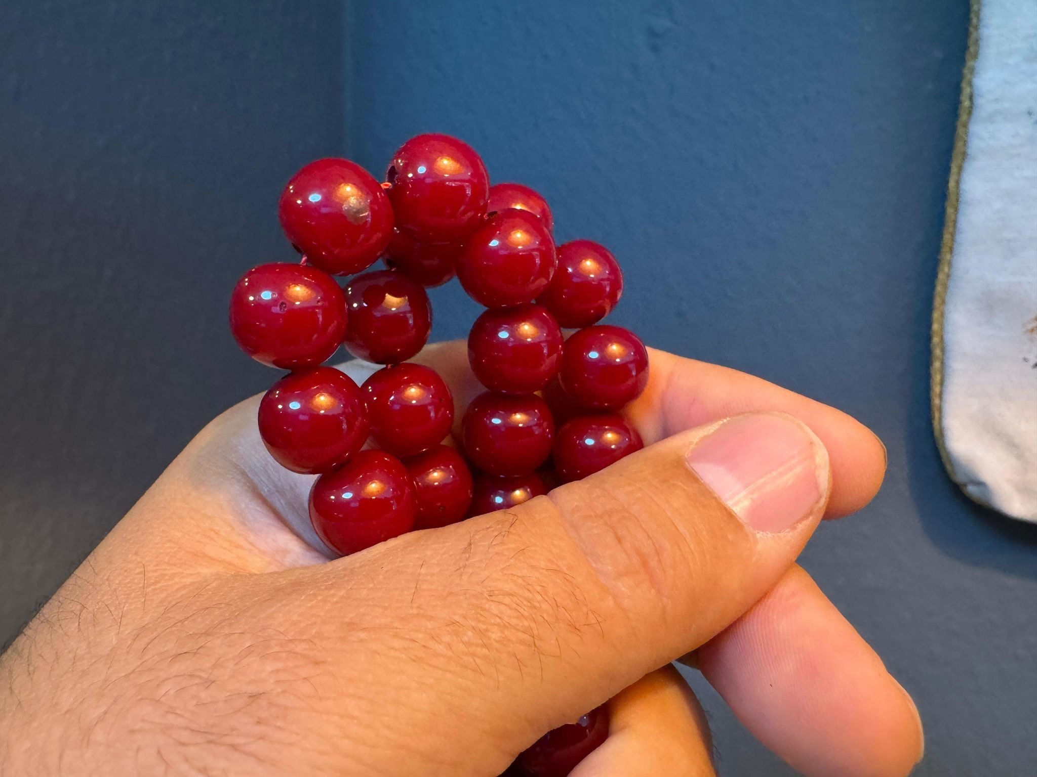 TesbihBid Kettenanhänger Osmanli Kirschrote Gebetskette (Bakalite Subha Ates, Amber Prayerbeads Rosary Faturan, 33-tlg., Die schönsten Geschenke für Männer), Gebetskette Tesbih Misbaha Tasbeeh