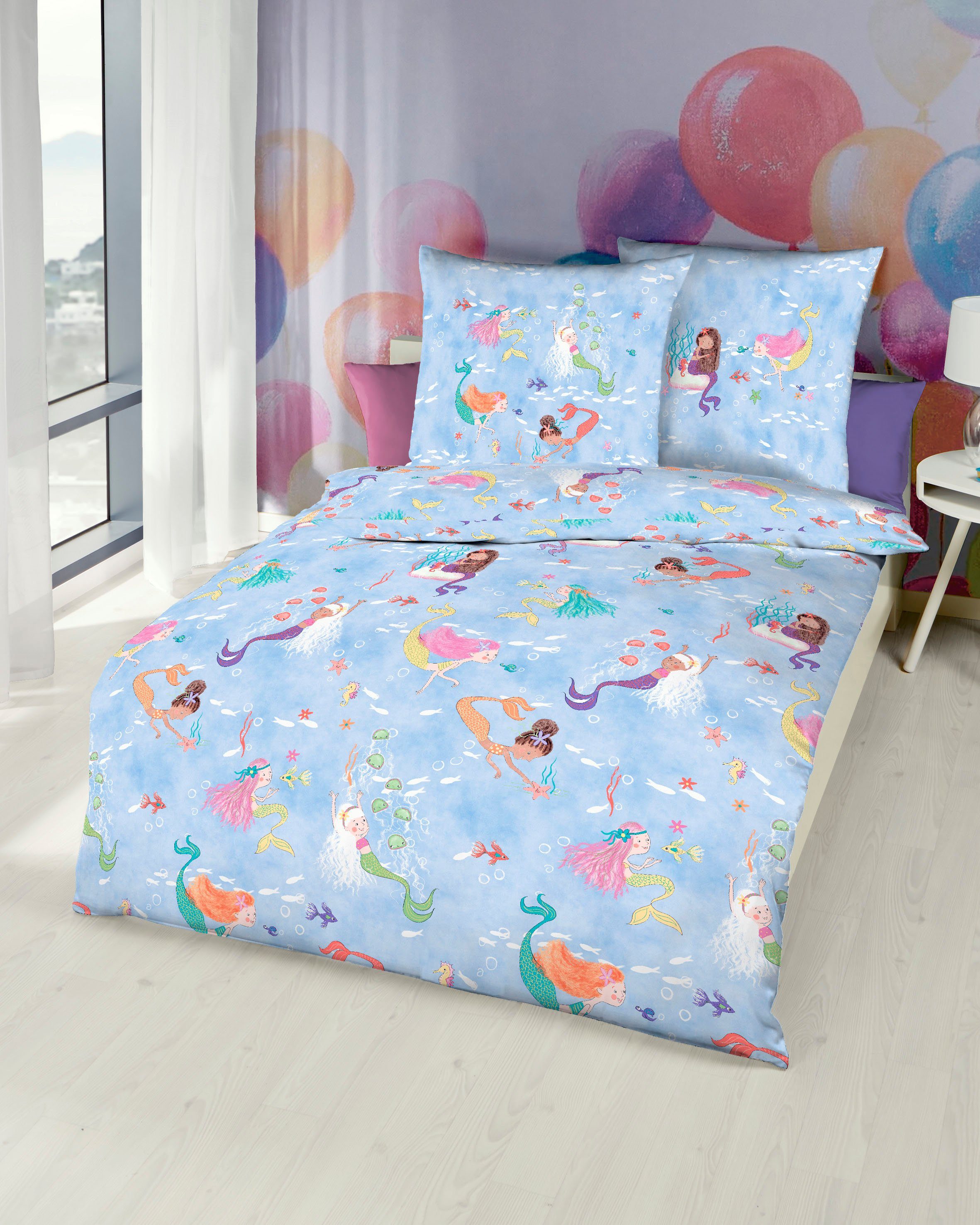 Kaeppel Kinderbettwäsche Mermaids, Renforcé, angenehm wärmend günstig online kaufen