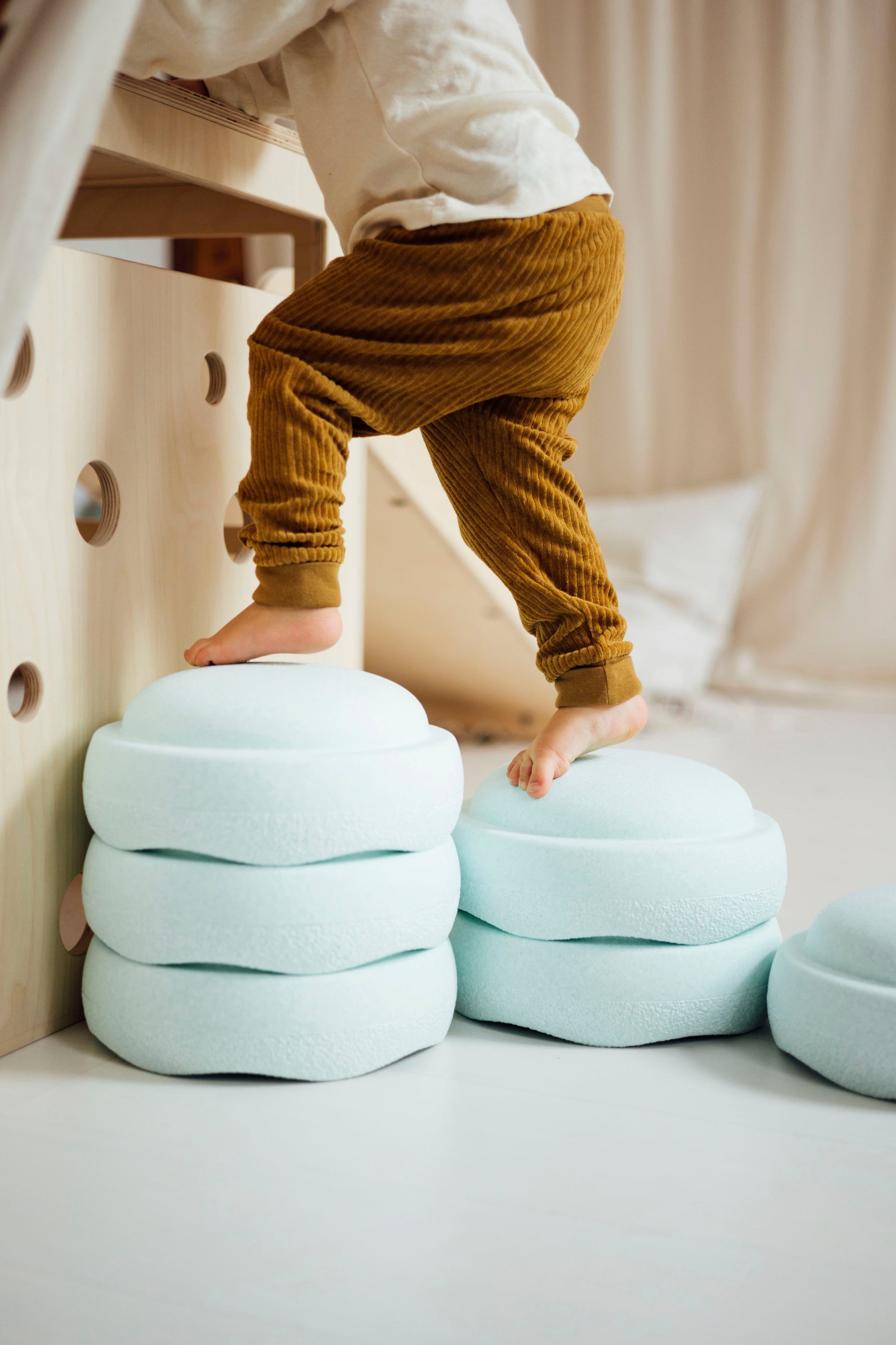 Stapelstein Balancetrainer Stapelstein mint, für Drinnen und Draußen, 6-tlg. ØxH: 27,5x12 cm