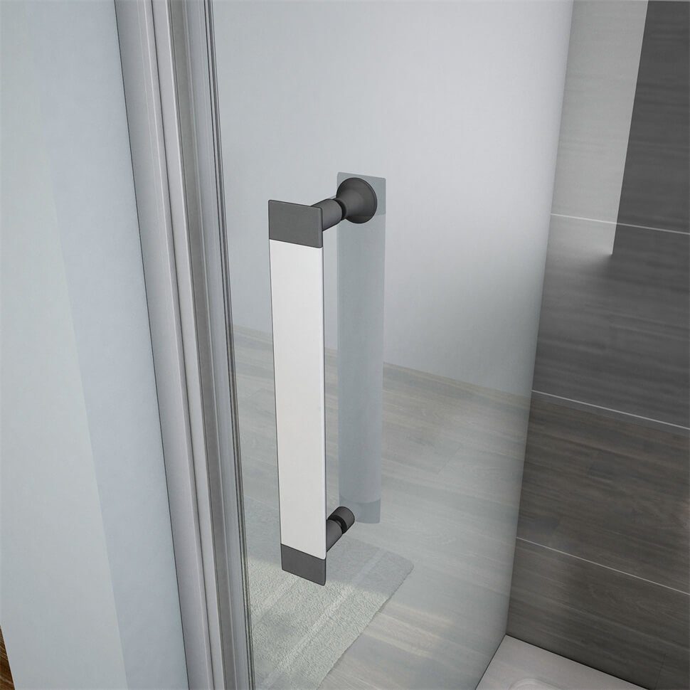 shower spa pivot door, shower enclosure, shower cubicle, shower door, pivot door, niche door, glass door, single-pane safety glass, safety glass, (set) clear glass
