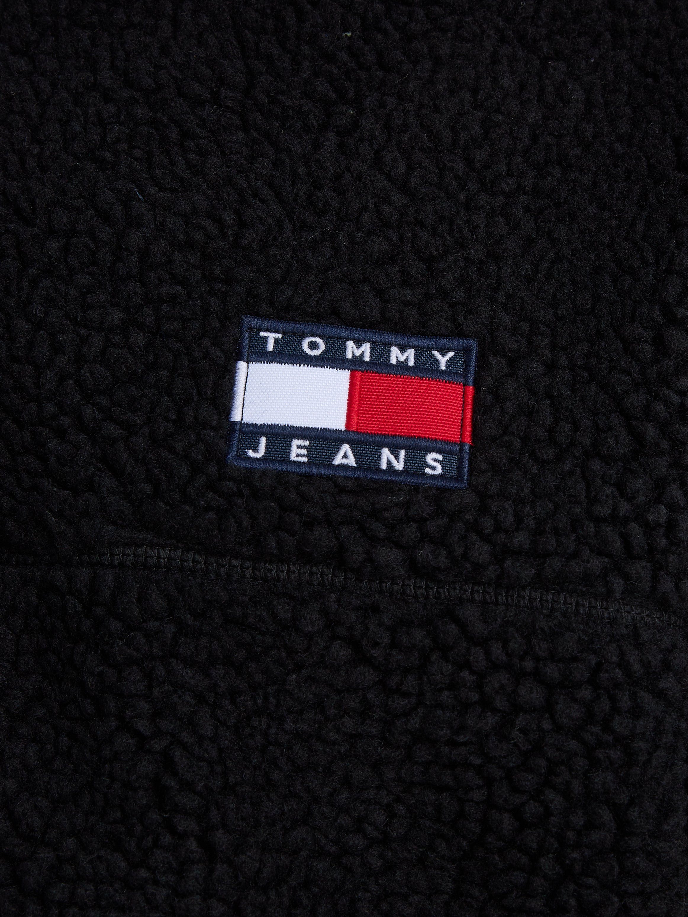 Tommy HOODIE Jeans SHERPA Fellimitatjacke Black TJM ZIP THRU