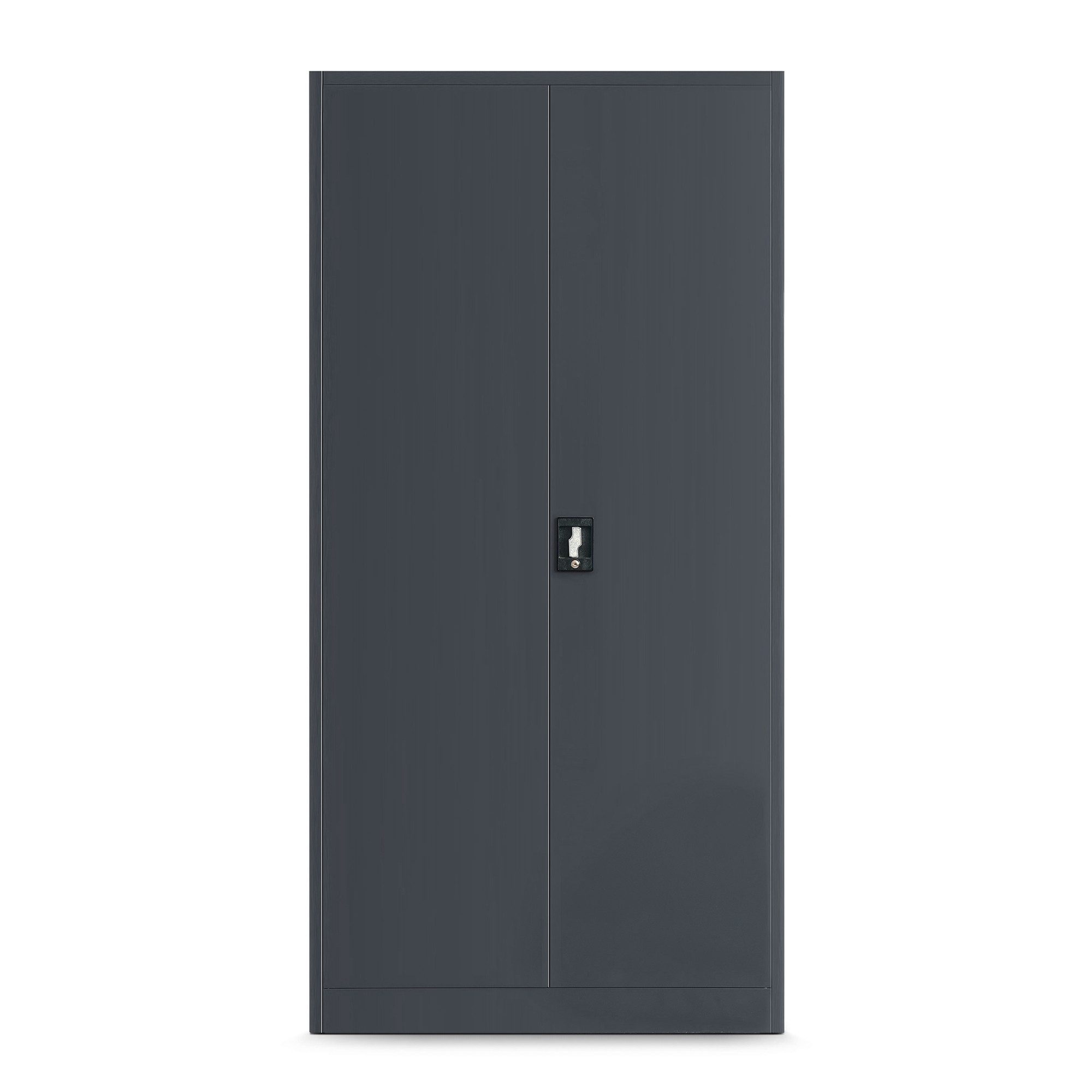 Jan Nowak Werkzeugschrank Profi Schrank abschließbar 92 cm BRUNO 5 Böden Stahl 0,8 mm (Stahl 0,8 mm Rückwand perforiert Türen perforiert PZH-zertifiziert) Werkstattschrank Schloss 2 Schlüssel perforiert robust 5 Farben