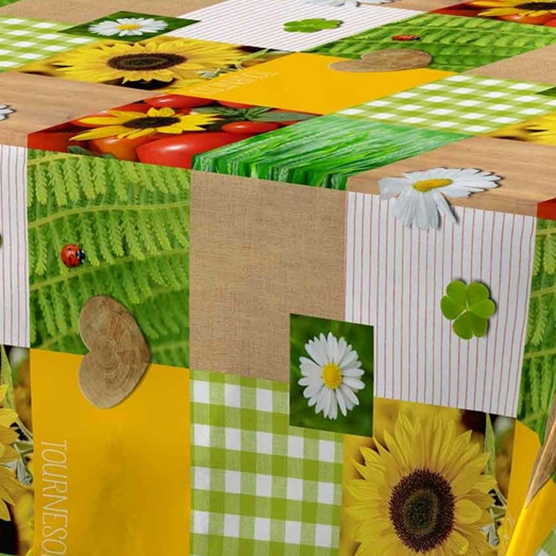 Sanixa Tischdecke Outdoor vers. Farben 140x240 cm Tischtuch PVC Gartentisch (Tischdekoration Tischwäsche Balkon Terrasse, waschbar Wachstischtuch Tafeltuch), abwischbar modern gemustert Regenfest