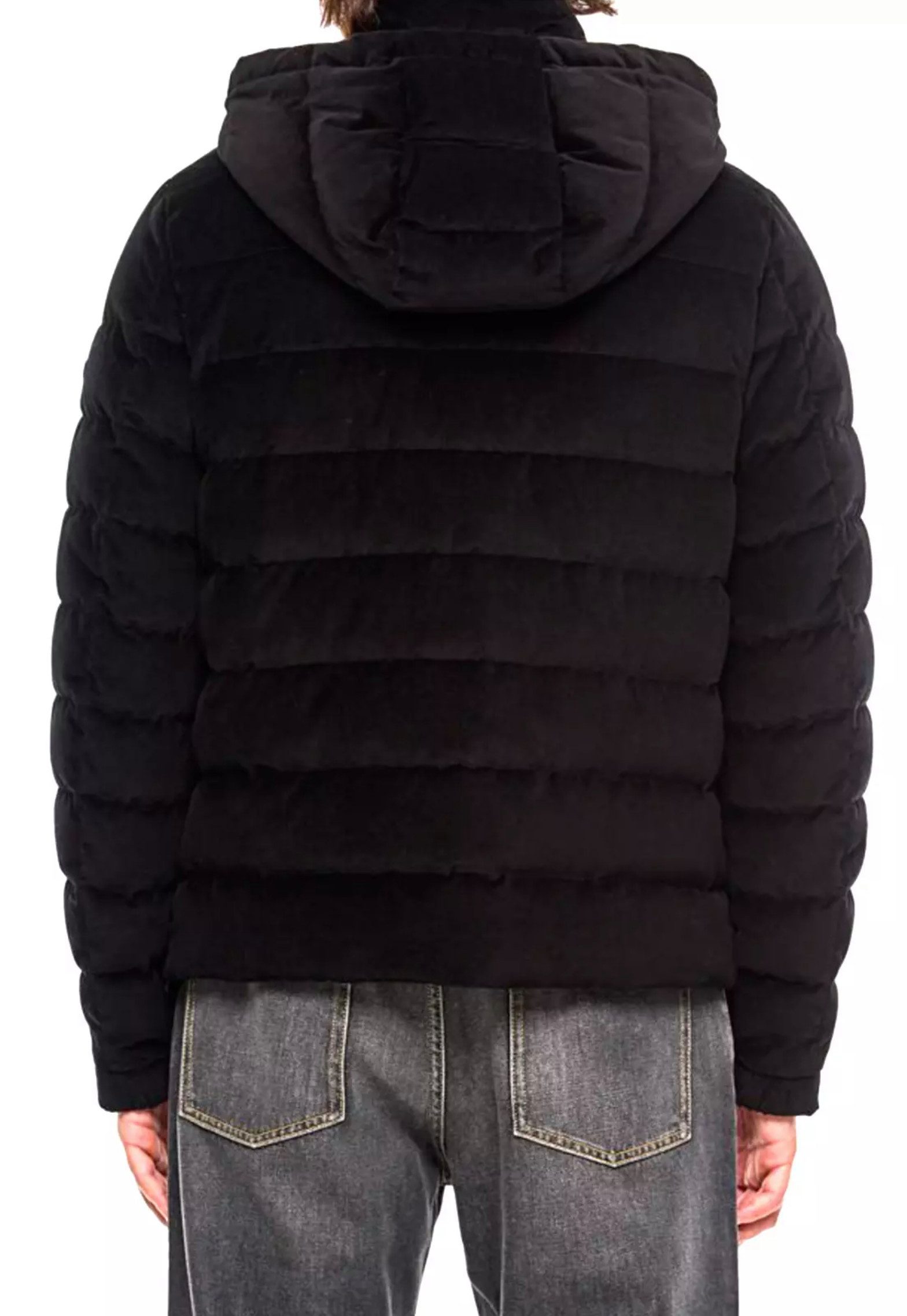 MONCLER Daunenjacke Jacke Bomber mit Abnehmbare Kapuze Zwei-Wege-Reißverschluss, Verstellbare Ärmelbündchen, Logoaufnäher