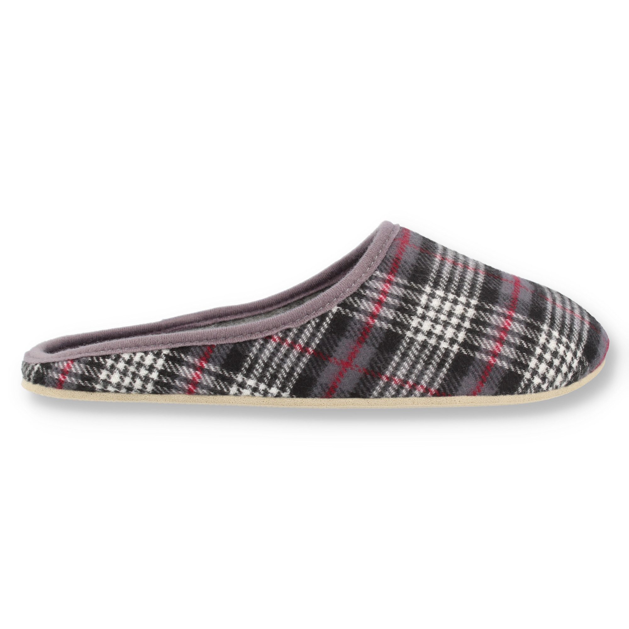 filsko Abisko kariert Damen Herren Kinder Hausschuh Filzpantoffeln, Leichtgewicht, Gästehausschuhe, Slip-On, Gummisohle