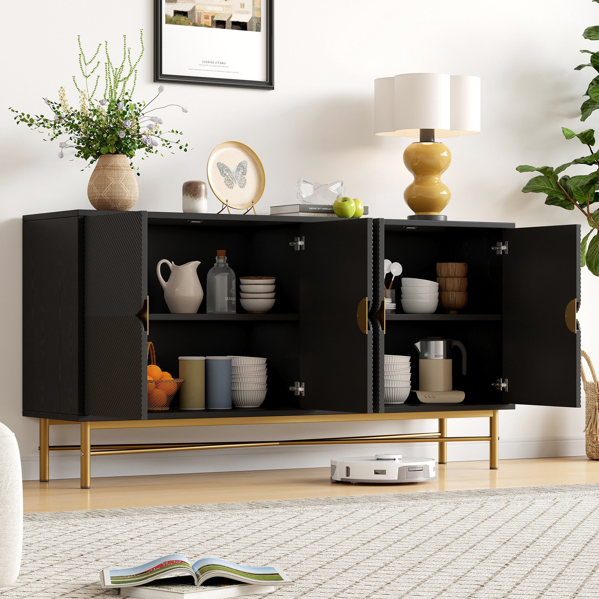Flieks Sideboard mit 4 Türen und günstig online kaufen