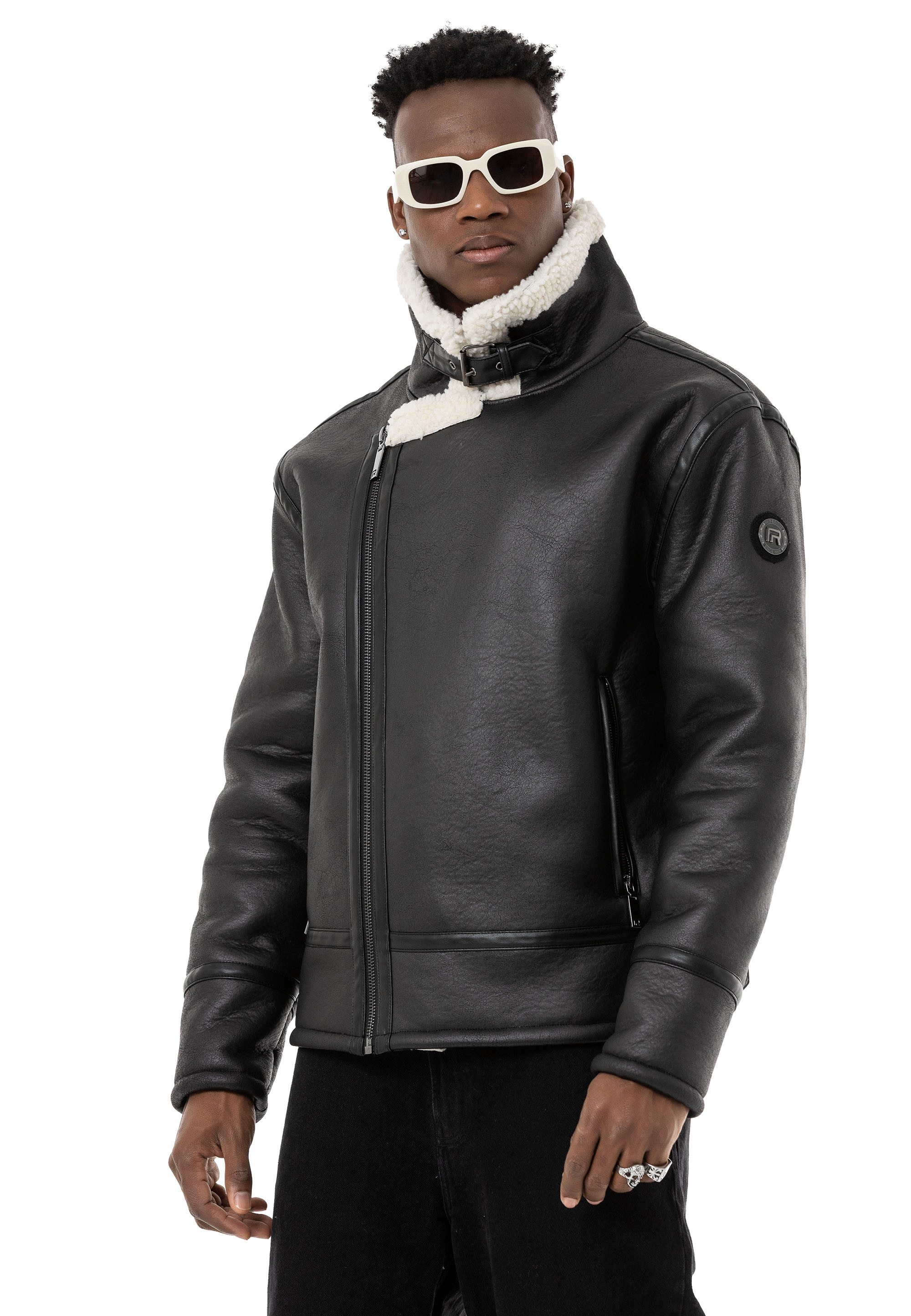 RedBridge Lederimitatjacke warm gefüttert im zeitlosen günstig online kaufen
