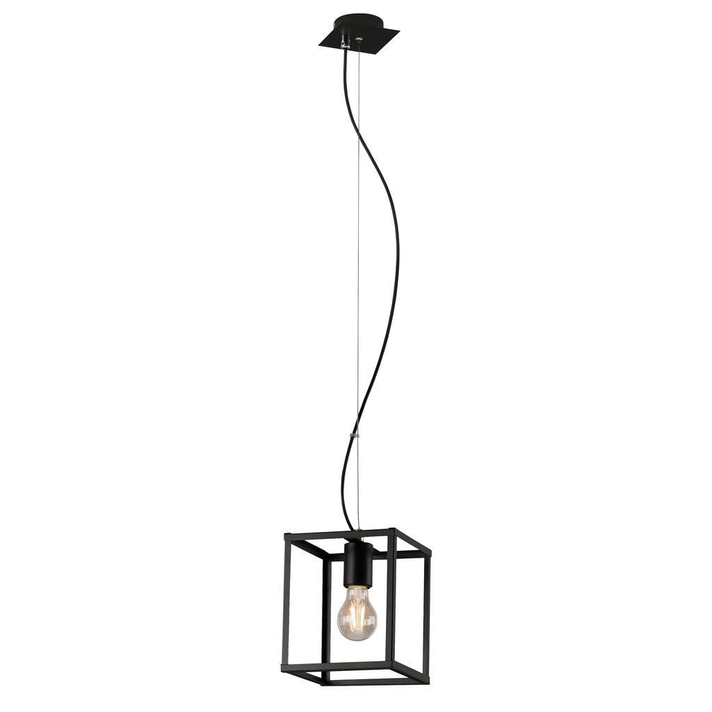 Briloner Leuchten LED Pendelleuchte 4020-015, ohne Leuchtmittel, 2700K - Extra-Warmweiß, Pendellampe, schwarz, Hängelampe (H: 120 cm) hängend schwarz Metall