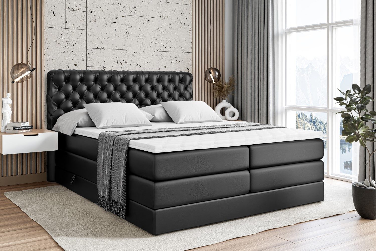 ALTDECOR Boxspringbett BOXI8 KING (Multipocket-Matratze H4, günstig online kaufen