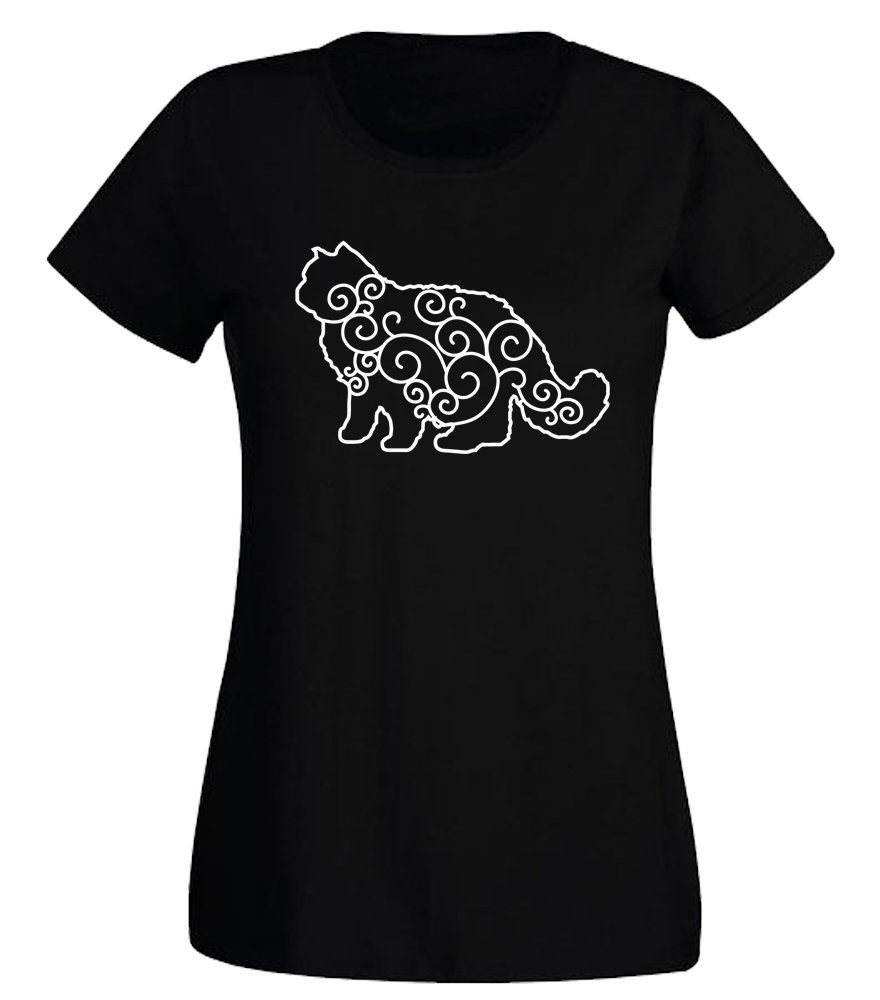 G-graphics T-Shirt Damen T-Shirt - Tribalkatze günstig online kaufen