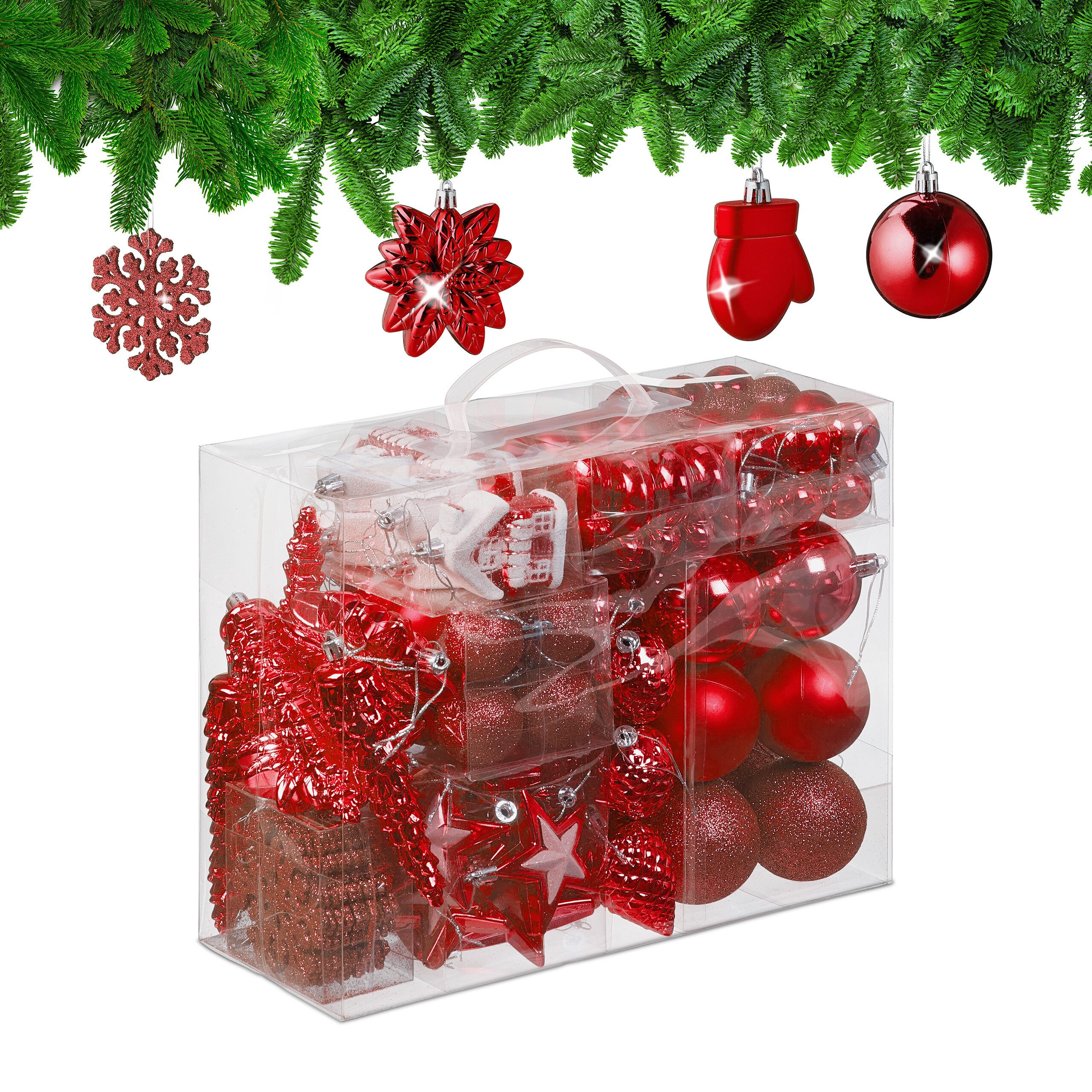Weihnachtsbaumkugel Weihnachtskugeln im 100er Set