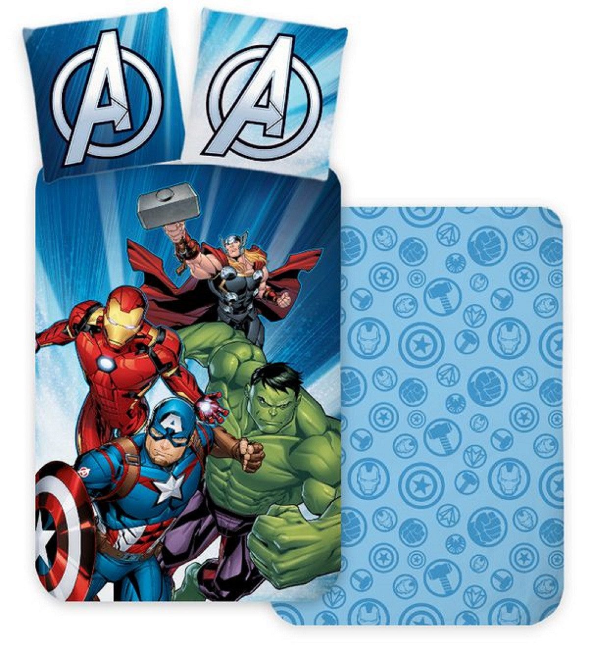 BrandMac Kinderbettwäsche Avengers Wende Bettwäsche 80 x 80 cm + 135 x 200 günstig online kaufen