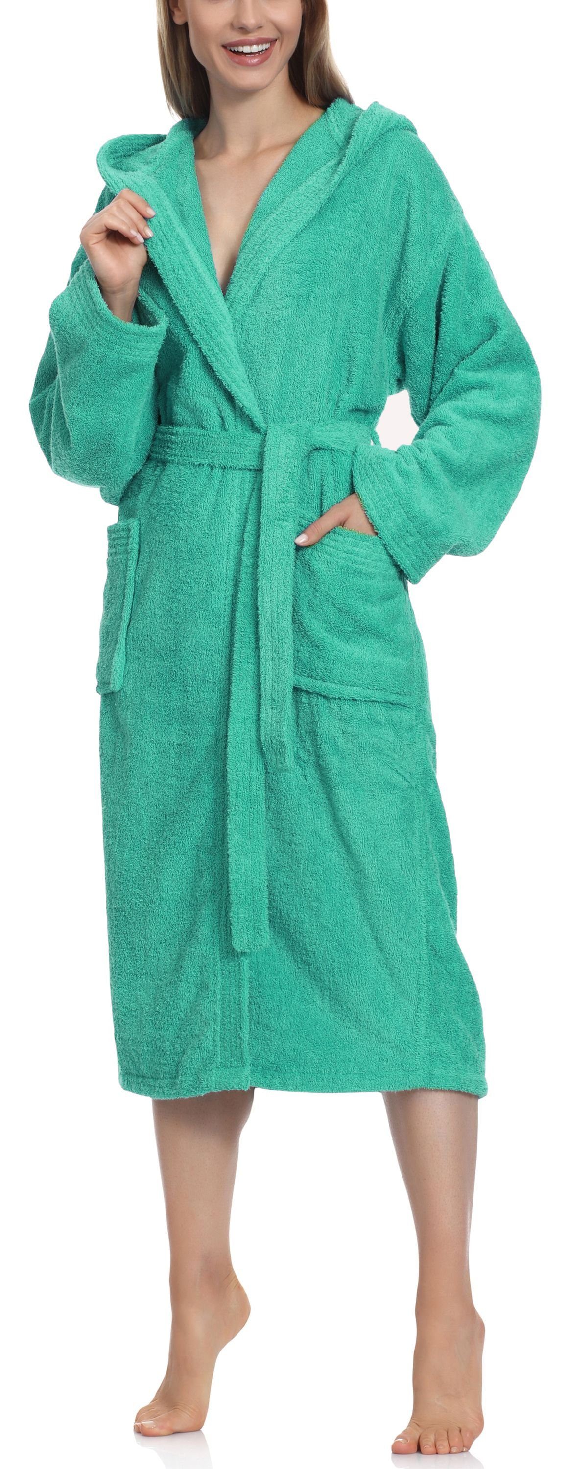 Ladeheid Bademantel Damen Frottee Bademantel aus 100% Baumwolle LA40-193, L günstig online kaufen