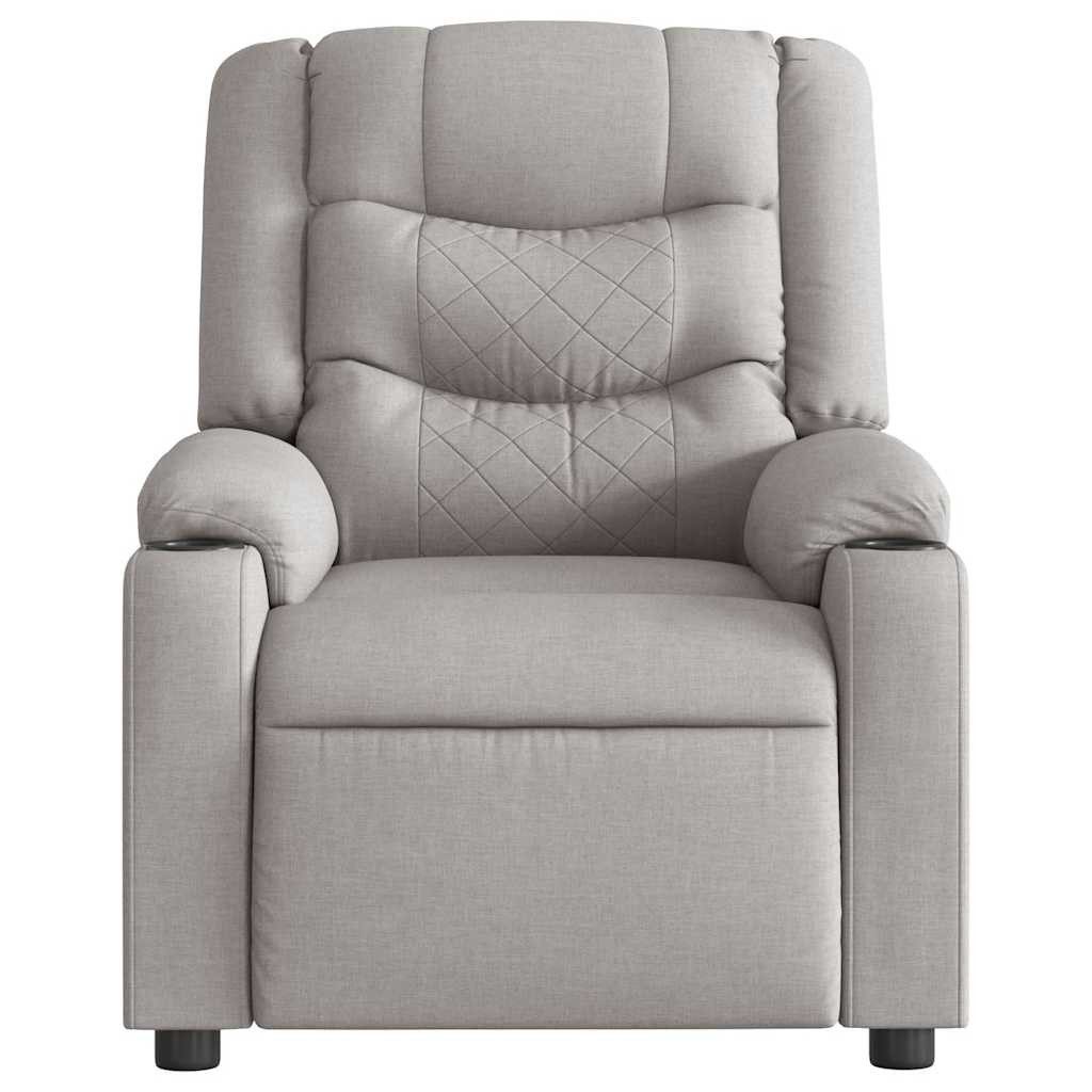 vidaXL Sessel Massagesessel Wolkengrau Stoff (1-St) günstig online kaufen