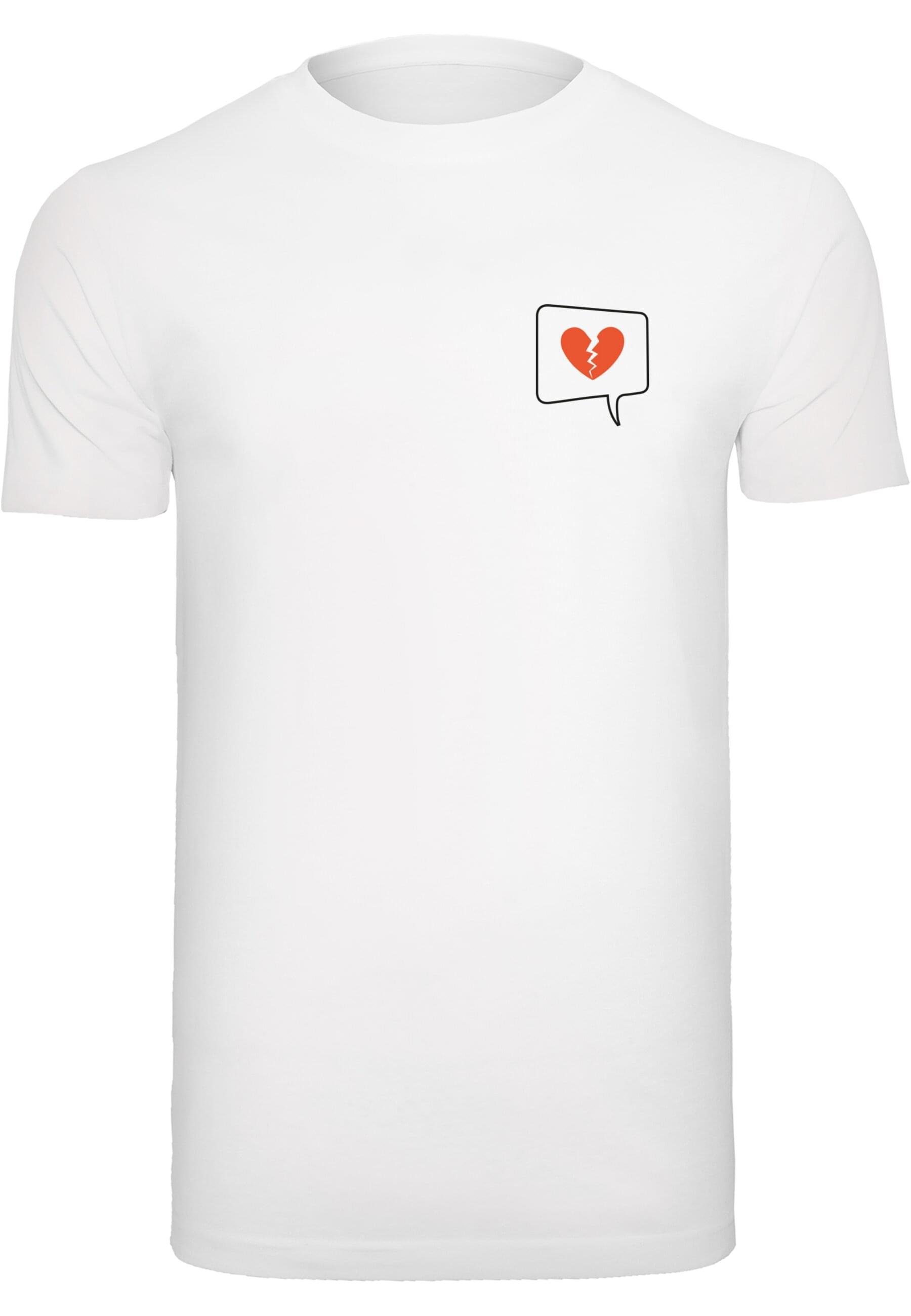 Merchcode T-Shirt Herren Heartbreak T-Shirt (1-tlg) white