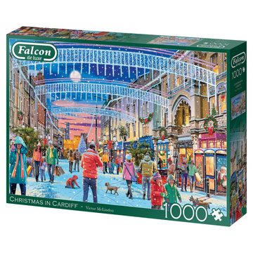 Jumbo Spiele Puzzle Weihnachten in Cardiff 1000 Teile Puzzle, 1000 Puzzleteile