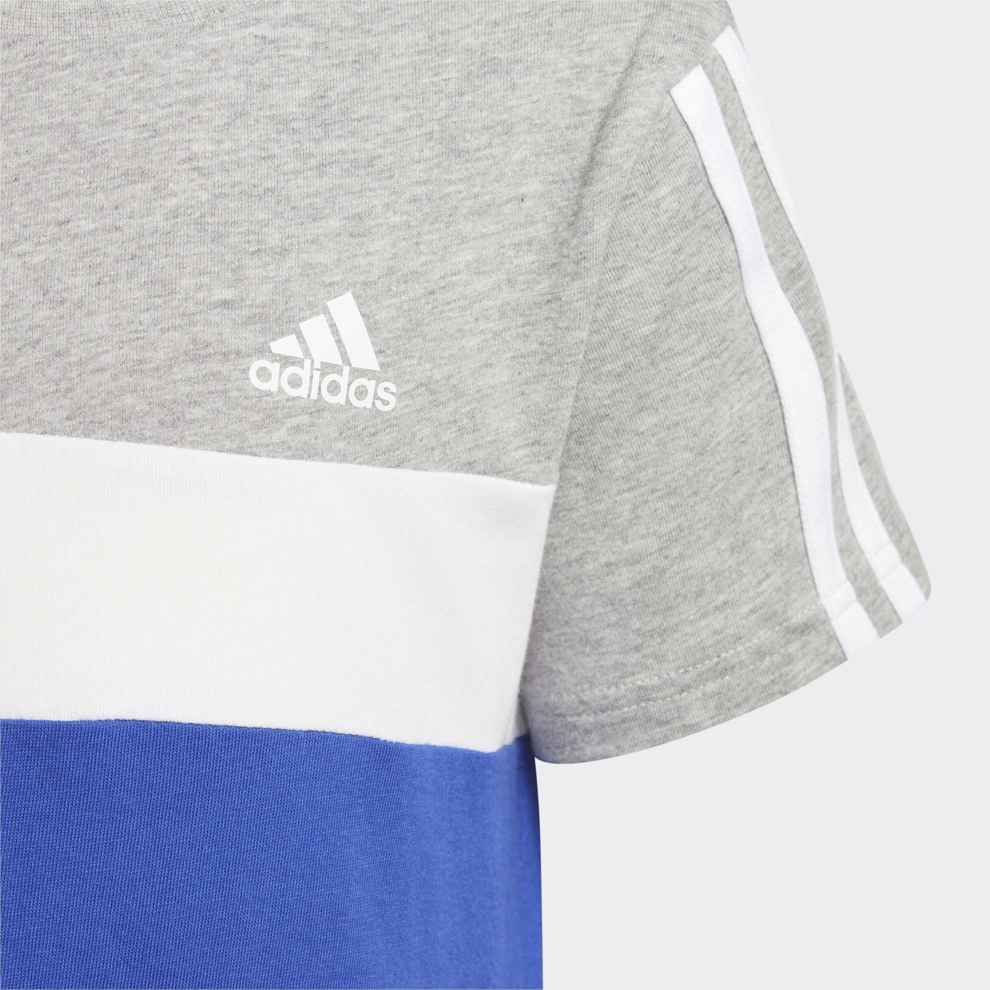 adidas Sportswear T-Shirt TIBERIO 3-STREIFEN COLORBLOCK COTTON KIDS T-SHIRT