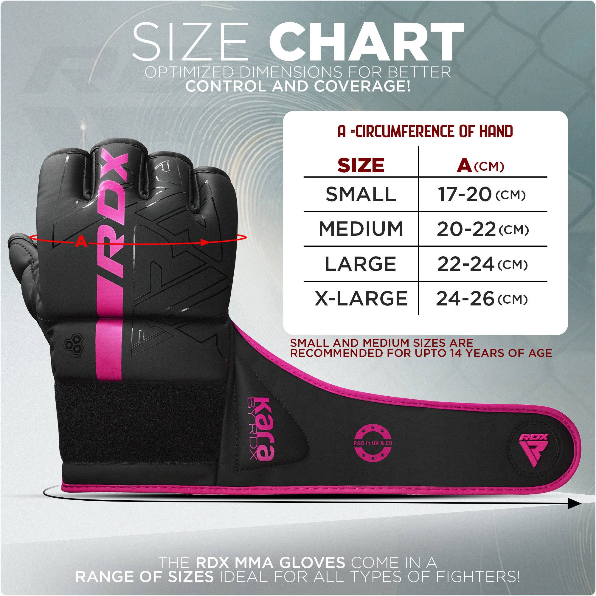 RDX Sports MMA-Handschuhe RDX MMA Handschuhe, MMA gloves Training, Sparring Grappling