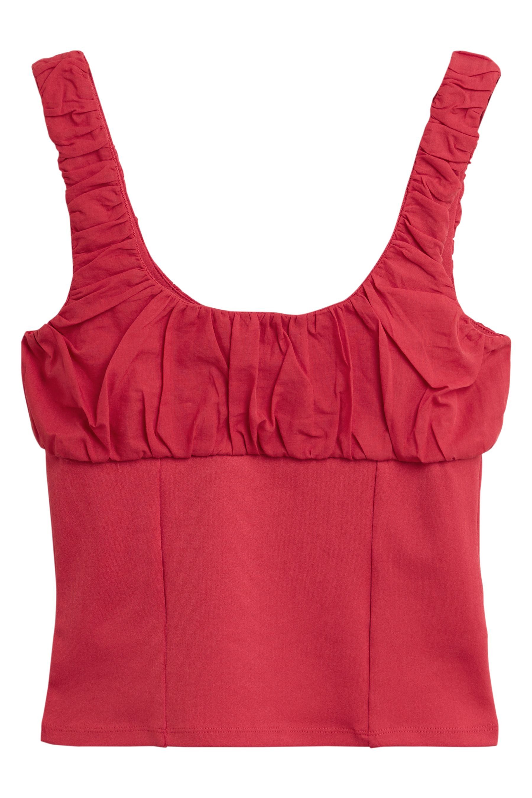 Next Kurzarmbluse Ärmelloses Korsett-Bustier (1-tlg)