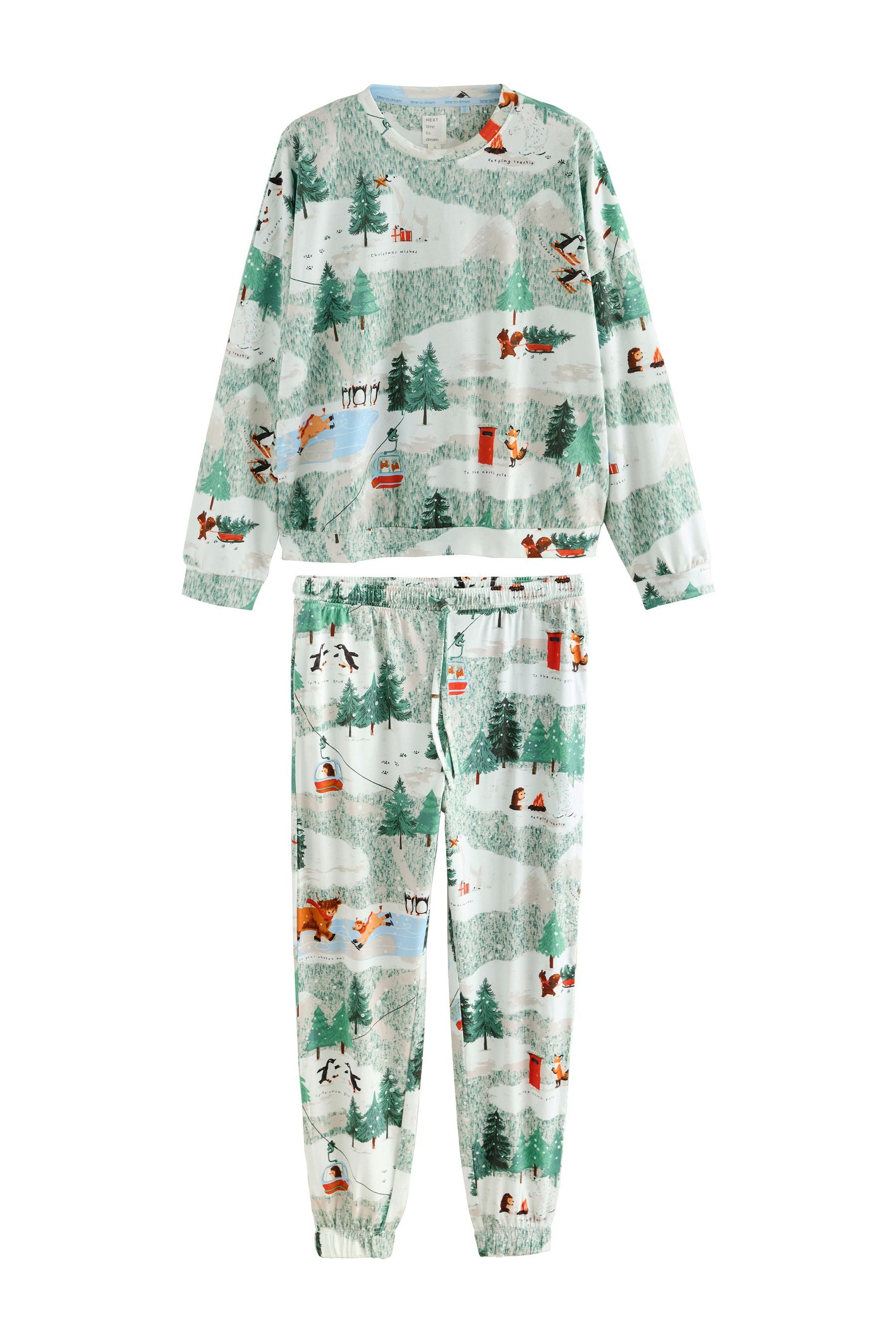 Next Pyjama Langärmeliger Pyjama (2 tlg) günstig online kaufen