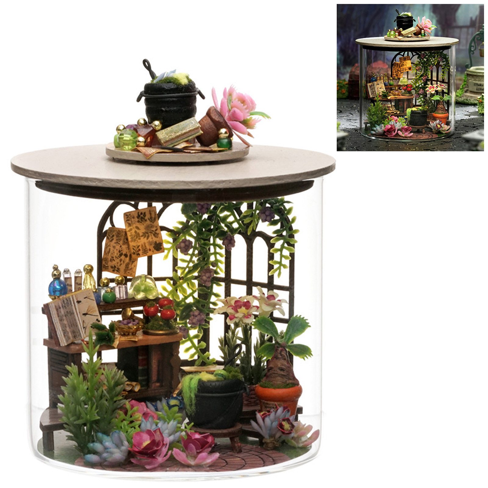 MODFU 3D-Puzzle Puppenhaus Miniaturhaus Holzbausatz Dekoration günstig online kaufen
